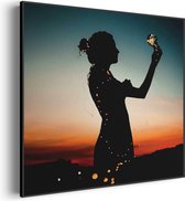 Akoestisch Schilderij Het Hoopvolle licht Vierkant Basic M (65 X 65 CM) - Akoestisch paneel - Akoestische Panelen - Akoestische wanddecoratie - Akoestisch wandpaneel