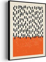 Akoestisch Schilderij Scandinavisch Oranje Rechthoek Verticaal Basic M (60 X 85 CM) - Akoestisch paneel - Akoestische Panelen - Akoestische wanddecoratie - Akoestisch wandpaneelKatoen M (60 X 85 CM)