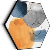 Akoestisch Schilderij Abstract Pattern Hexagon Basic L (100 X 86 CM) - Akoestisch paneel - Akoestische Panelen - Akoestische wanddecoratie - Akoestisch wandpaneelKatoen L (100 X 86 CM)