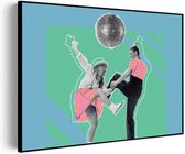 Akoestisch Schilderij The Dancing Disco Rechthoek Horizontaal Basic M (85 X 60 CM) - Akoestisch paneel - Akoestische Panelen - Akoestische wanddecoratie - Akoestisch wandpaneel