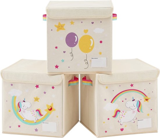 Coffre à jouets Licorne - Boite de Rangement Oxford Pliable avec