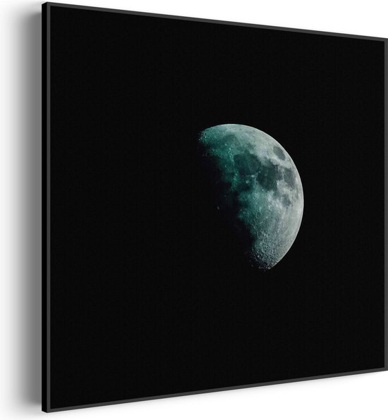 Akoestisch Schilderij To The Moon Vierkant Basic S (50 X 50 CM) - Akoestisch paneel - Akoestische Panelen - Akoestische wanddecoratie - Akoestisch wandpaneel