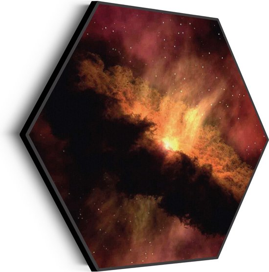 Akoestisch Schilderij Het Heelal Hexagon Basic L (100 X 86 CM) - Akoestisch paneel - Akoestische Panelen - Akoestische wanddecoratie - Akoestisch wandpaneel