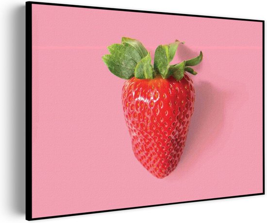 Akoestisch Schilderij Strawberry Rechthoek Horizontaal Basic M (85 X 60 CM) - Akoestisch paneel - Akoestische Panelen - Akoestische wanddecoratie - Akoestisch wandpaneel