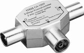 2 X Coax Male Naar Coax Female Adapter