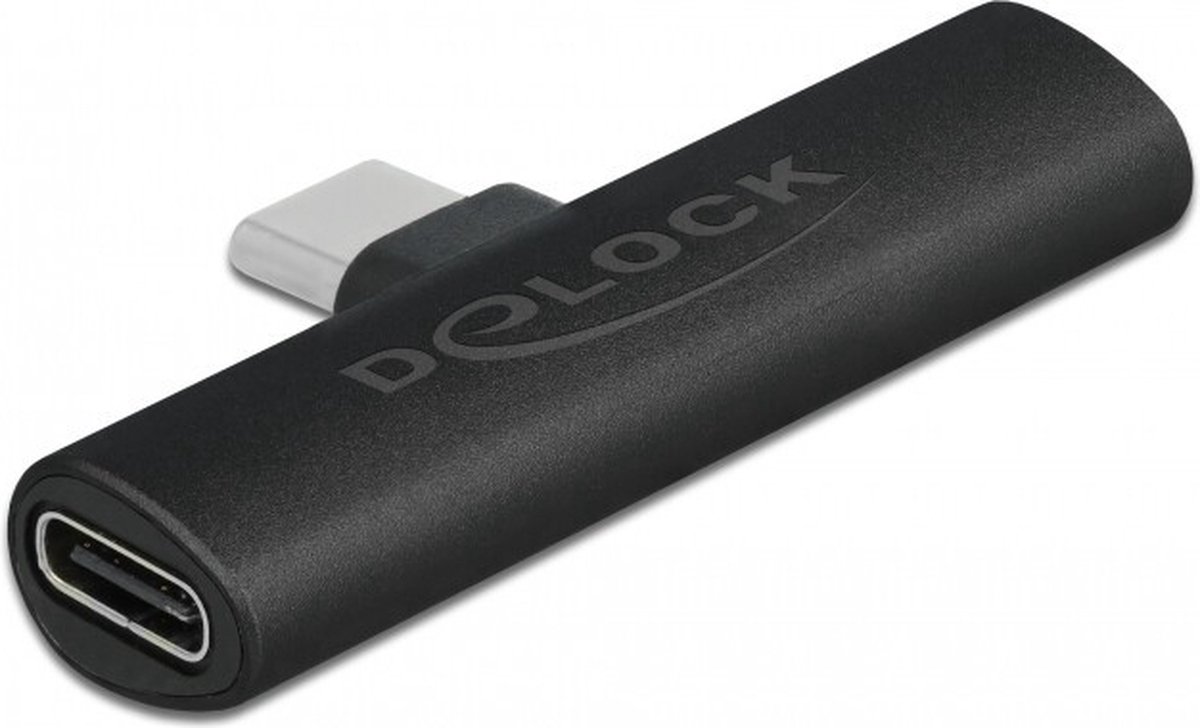 Image of Adapter USB Type-C tot 2 x USB Type-C PD Black