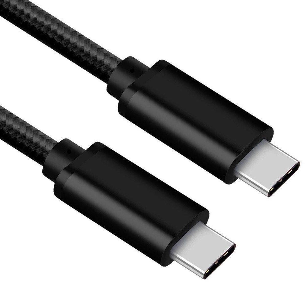 USB C kabel | Laadsnelheid 5V / 3A / 60 watt | USB 3.2 gen 1 | 5 Gb/s | Type C naar C | Male to male | Zwart | 2 meter | Allteq