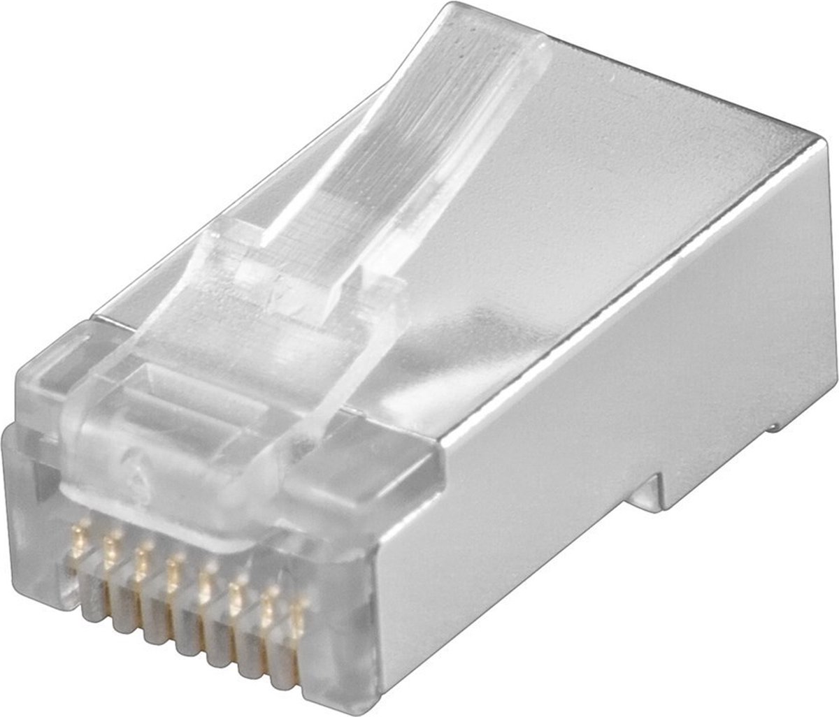 RJ45 Stekker - CAT5e - STP - 8P8C - Basic - Transparant - 10 stuks