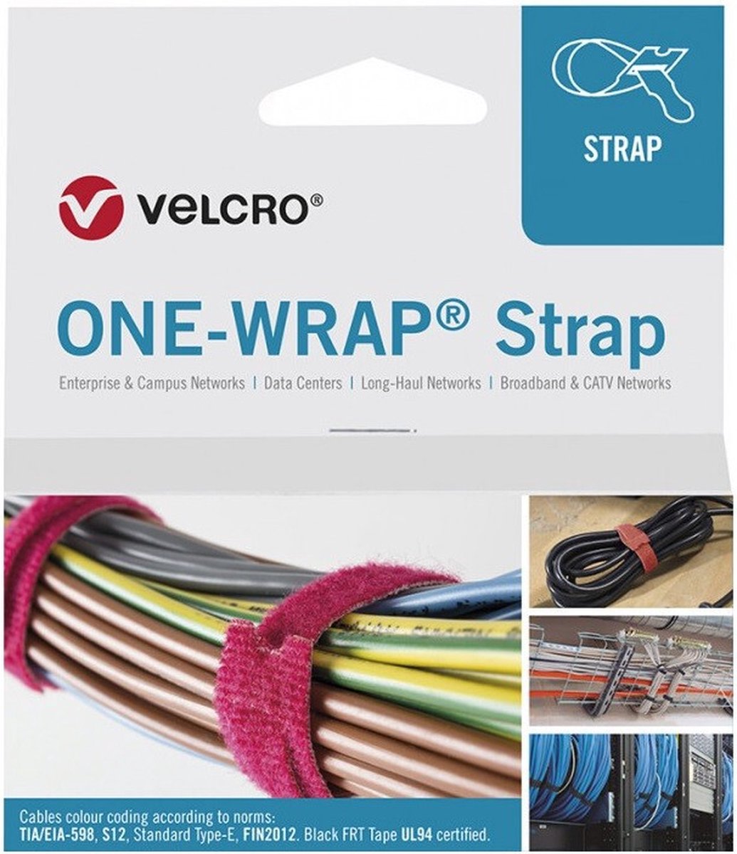 "Velcro One-Wrap klittenband kabelbinders