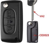 Autosleutelbehuizing - sleutel - Autosleutel-sleutelbehuizing auto / Peugeot 3 knops VA2