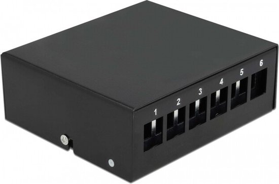 Keystone patch panel 6 Port Black | bol
