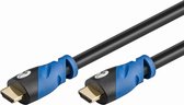 HDMI 2.0A Kabel - Premium Gecertificeerd - 4K 60Hz - 0,5 meter - Zwart/Blauw