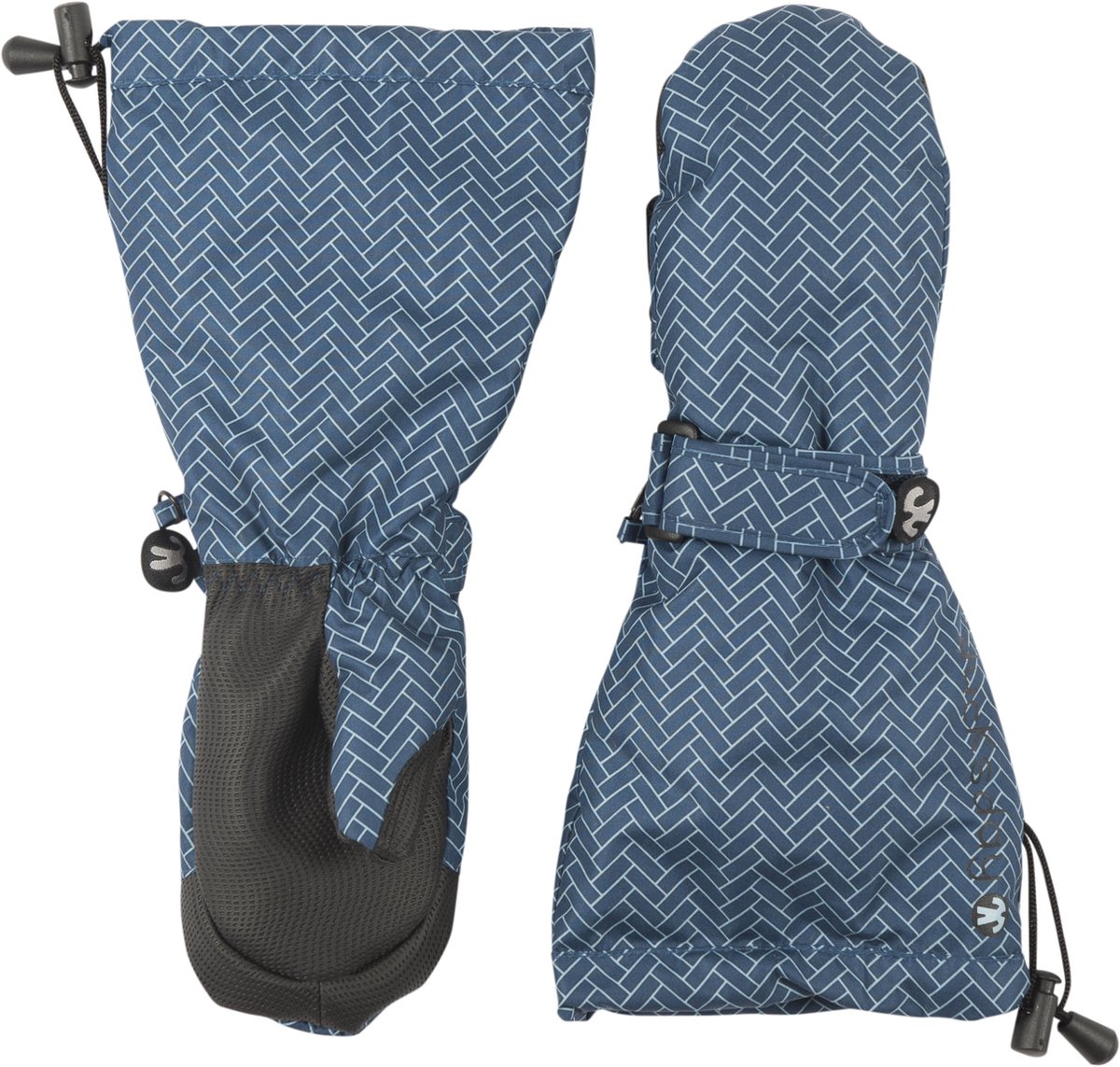 Ducksday - Ski wanten - waterdicht - voor kinderen - Petrol blauw - Ranger - Maat XL - 8/10 jaar