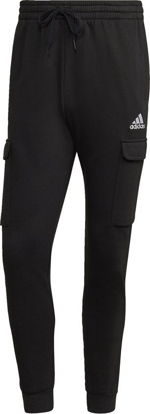 Pantalon cargo adidas Sportswear Essentials Fleece Regular Tapered - Homme - Zwart- S
