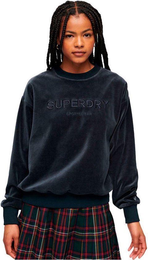 Superdry Velour Graphic Boxy Sweatshirt Vrouw