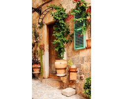 Fotobehang - Street Garden 150x250cm - Vliesbehang