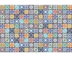 Fotobehang - Vintage Tiles 375x250cm - Vliesbehang