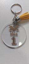 Bedrukte sleutelhanger Max 1 Goud, Bedrukte sleutelhanger, Gp , Max , Sleutelhanger max, Sleutelhanger,