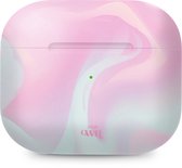 xoxo Wildhearts hoesje geschikt voor Airpods Pro 1 / Pro 2 - Marble Sugar Rush - Ook als telefoonhoesje verkrijgbaar - schokbestendige case geschikt voor Airpod Pro (2) - koptelefoon case - Beschermhoes met marmerprint - marmer look - roze