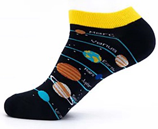 Planeet Sokken - Ruimte sokken - Planeten - Korte Versie - maat 38-45