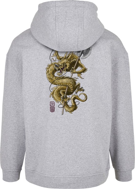 Sweat à capuche/pull Urban Classics - XS- Wu Wear Dragon Grijs