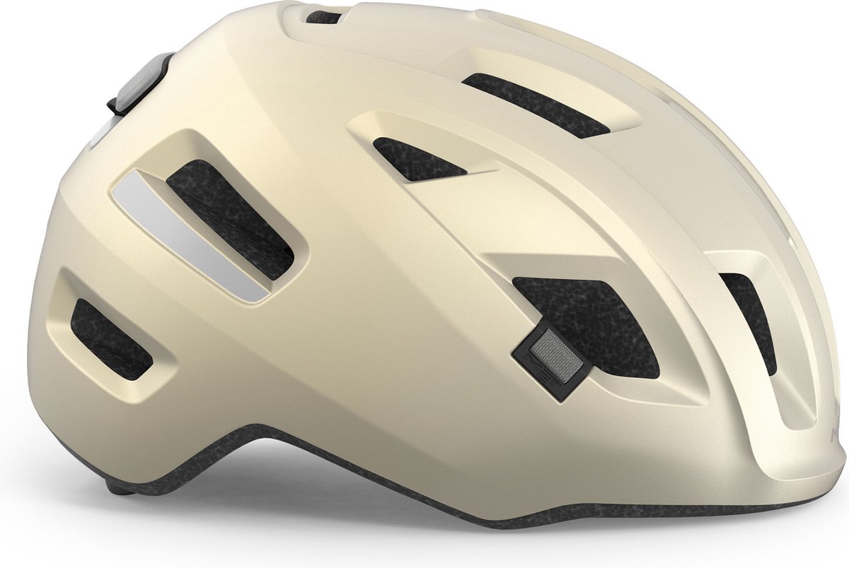 MET E-Mob MIPS Fietshelm Mannen & Vrouwen - Fietshelm E Bike Volwassenen - Maat L (58-61cm) - NTA8776 - Vanilla Ice