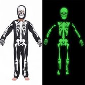 Halloween kostuum voor kinderen - lichtgevend skelet in het donker - fancy verkleden