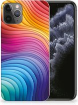TPU Hoesje Geschikt voor iPhone 11 Pro Regenboog