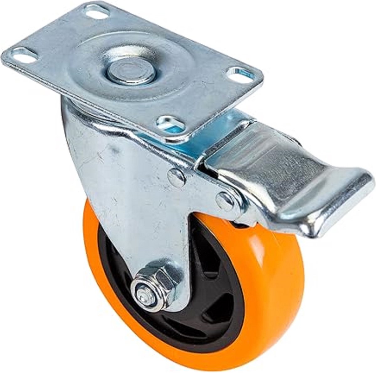 Roulettes Pivotantes Caoutchouc Pour Meuble – Lot Chariot, Bon état