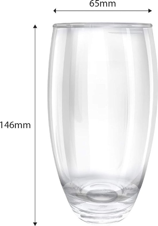 20x Sapglazen-waterglazen 40 Cl-400 Ml Van Onbreekbaar Transparant Kunststof   Drinkglazen
