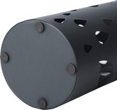 orion store - Porte-parapluie en métal Porte-parapluie rond avec bac de récupération d'eau et crochet - 49 cm x 19,5 cm - Anthracite mat