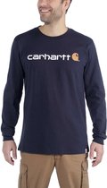 Carhartt Herren T-Shirt Core Logo T-Shirt L/S Navy-XL