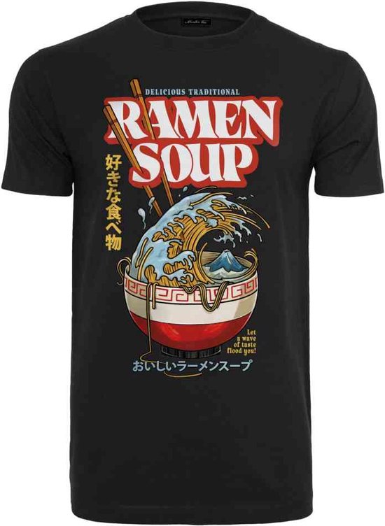 Mister Tee - Ramen Soup Heren T-shirt - M - Zwart