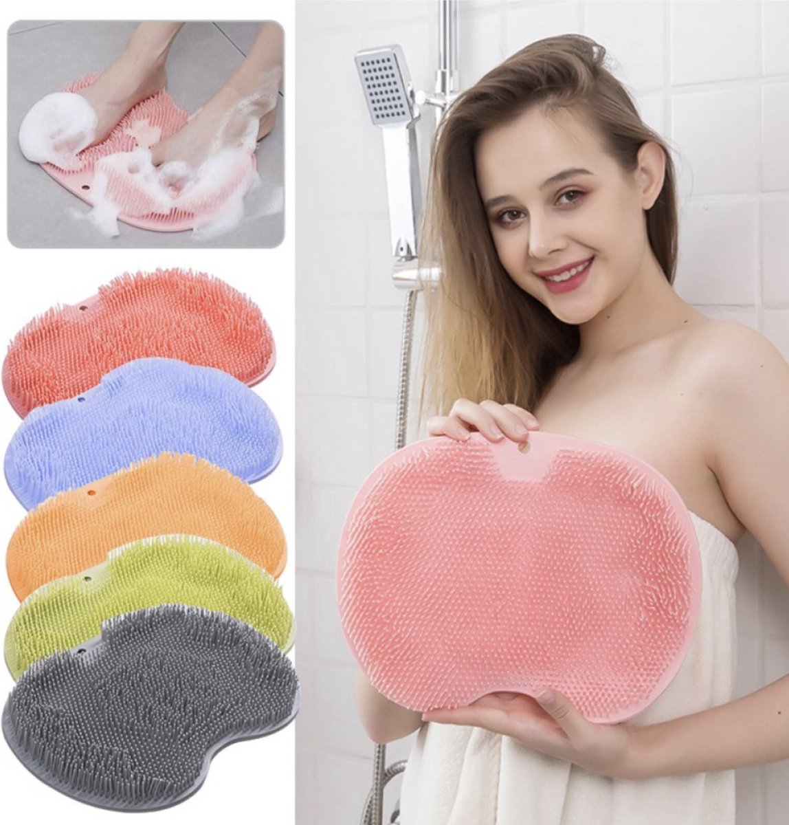 Goedkoopste Massage mat-grond-muur-badkamer-compact-rustgevend