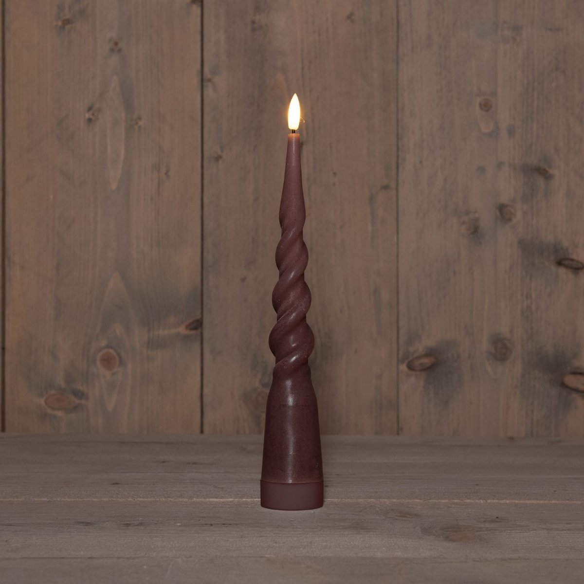 B.O.T. 3D Wick Antique Pink Big Swirl Candle kaars 29 cm Rustic Ann...