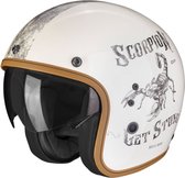 Scorpion Belfast Evo Pique Cream-Zwart Jethelm - Maat M - Helm