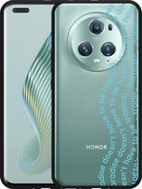 Cazy Hoesje Zwart geschikt voor Honor Magic5 Pro Tropical Paradise