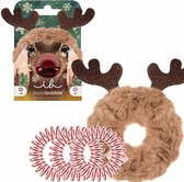 Invisibobble Set Holidays Red Nose Reindeer 4Pc