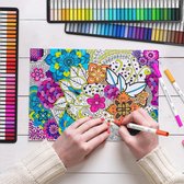 100 kleuren dual tip brush pennen, kunstenaar pennen markers voor volwassenen kinderen tekenen kleuren kalligrafie letters schrijven (100 kleuren wit)