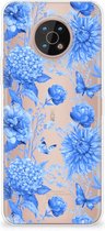 TPU Case voor Nokia G50 Flowers Blue