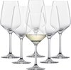 Wittewijnglas knop (set van 6), tijdloze wijnglazen voor witte wijn, vaatwasmachinebestendige