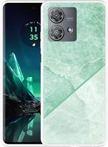 Cazy Hoesje geschikt voor Motorola Edge 40 Neo Green Marble