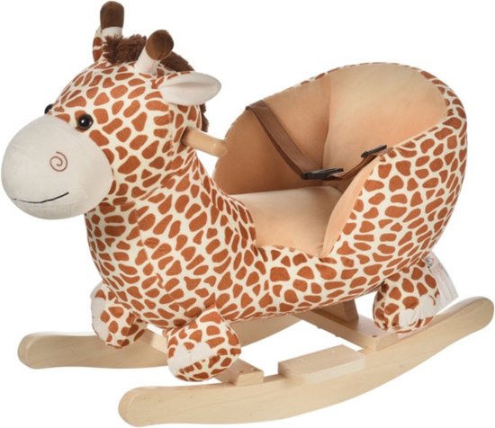 Schommelpaard - Hobbeldier - Hobbelpaard - Schommelstoel voor Kinderen - Speelgoed - L60 x B33 x H45 cm