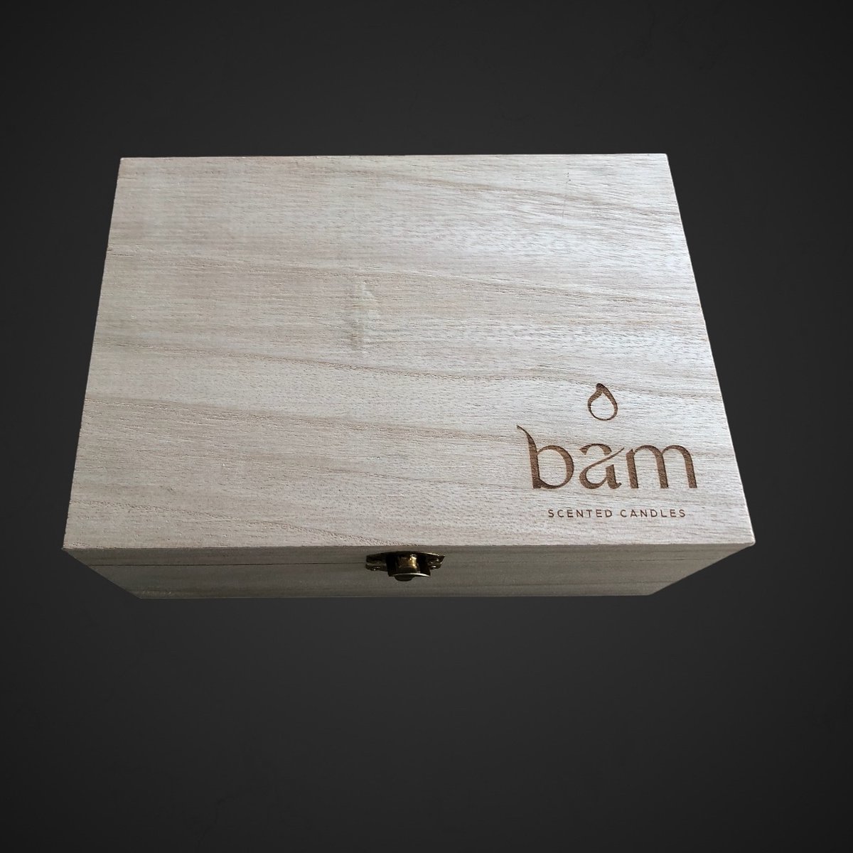 BAM decoratieve kaars ROOS large afgewerkt met goud - sierkaars