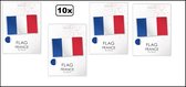 10x Vlag Frankrijk 90cm x 150cm - Landen Frans national