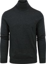 Profuomo - Coltrui Merino Antraciet - Heren - Maat L - Modern-fit