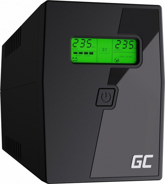 Foto: Green cell ups micropower 800va 480w met lcd scherm