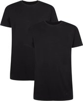 Comfortabel & Zijdezacht Bamboo Basics Ruben - Bamboe T-shirts (Multipack 2 stuks) Heren Ronde Hals - Korte Mouwen - Zwart - XL