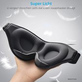 Innovatief Slaapmasker voor Mannen en Vrouwen, 100% Lichtblokkerend Ontwerp Oogmasker om te Slapen, een Dutje te Doen, Mediteren, Reizen (Zwart)