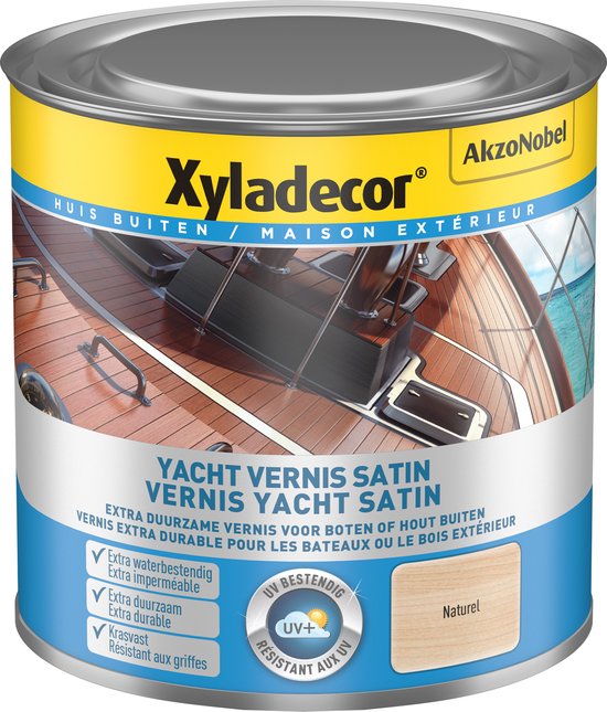 Vernis Xyladecor, transparent, brillant satiné, 0,25 L.